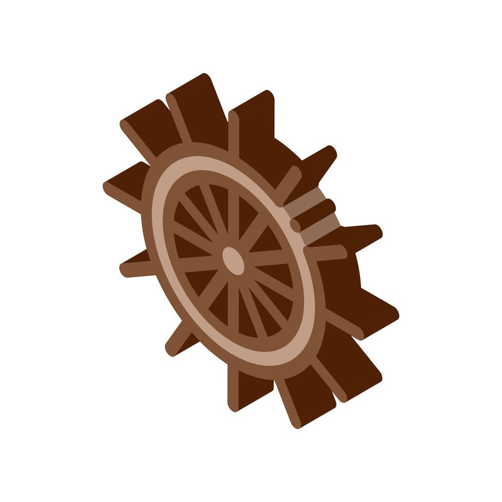 Steering Wheel isometric icon vector illustration