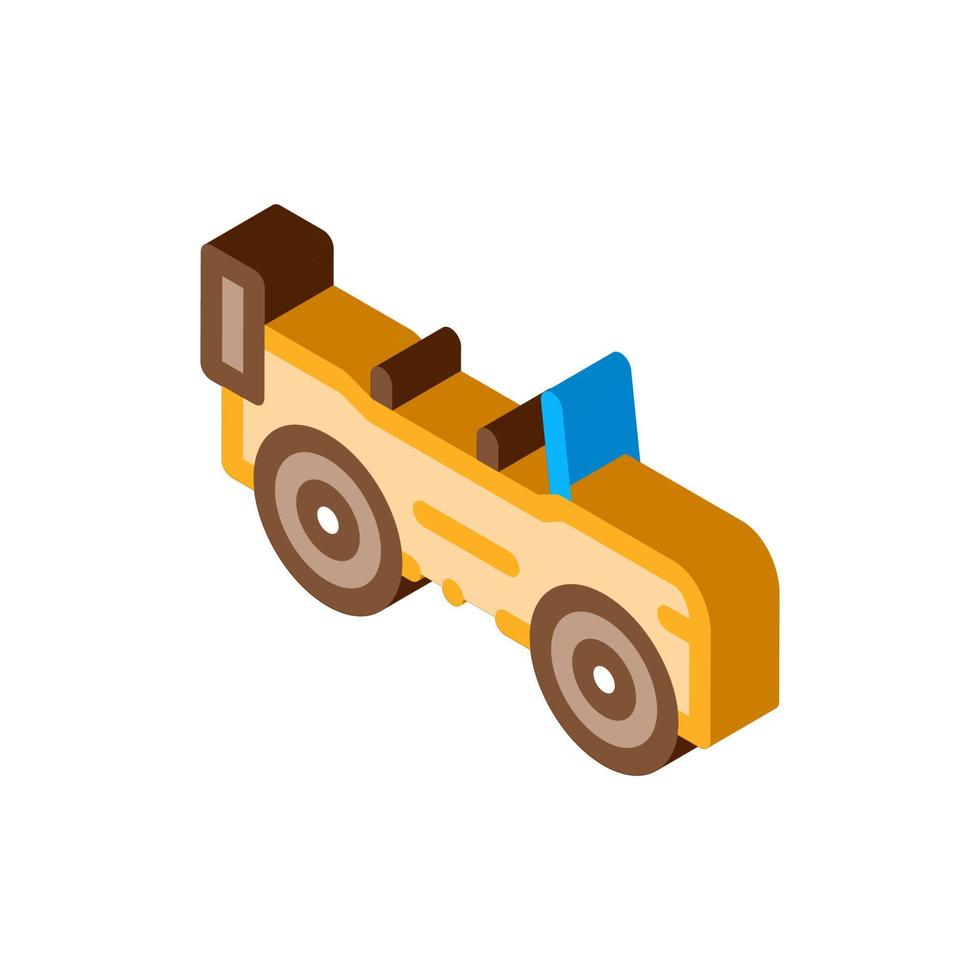 Automobile isometric icon vector illustration