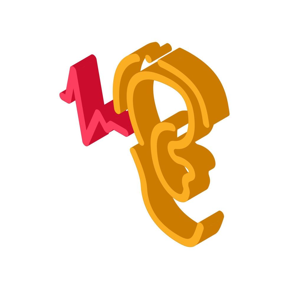 Making Sounds By Ear isometric icon vector illustration