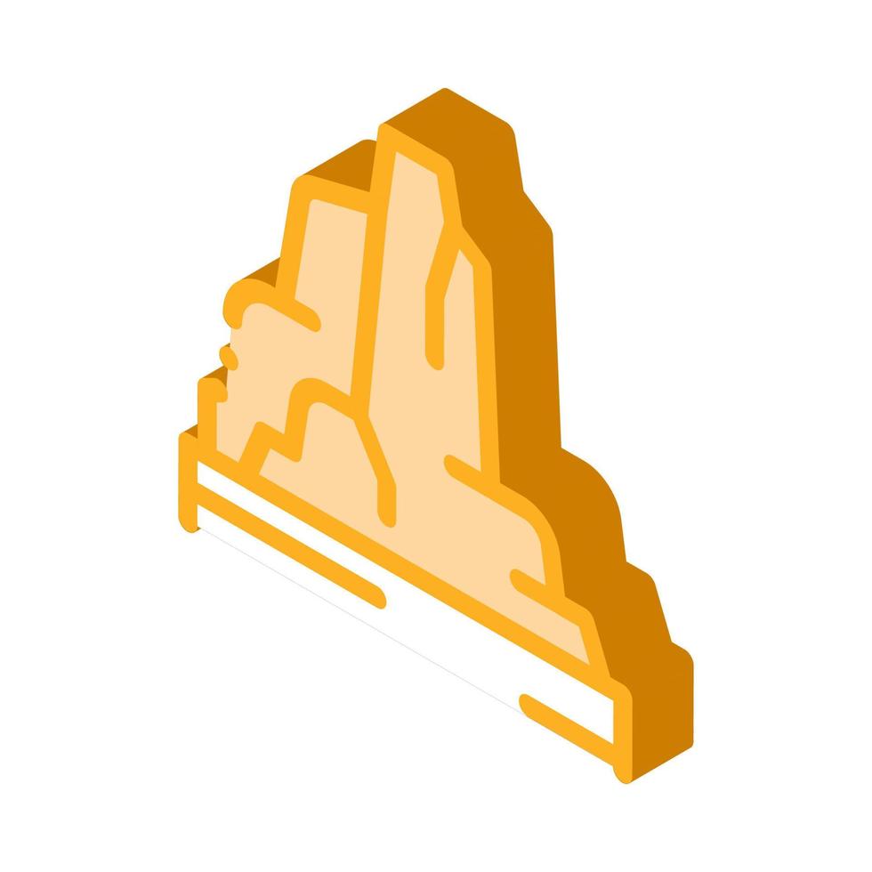 Mountain Skyscrapers isometric icon vector illustration