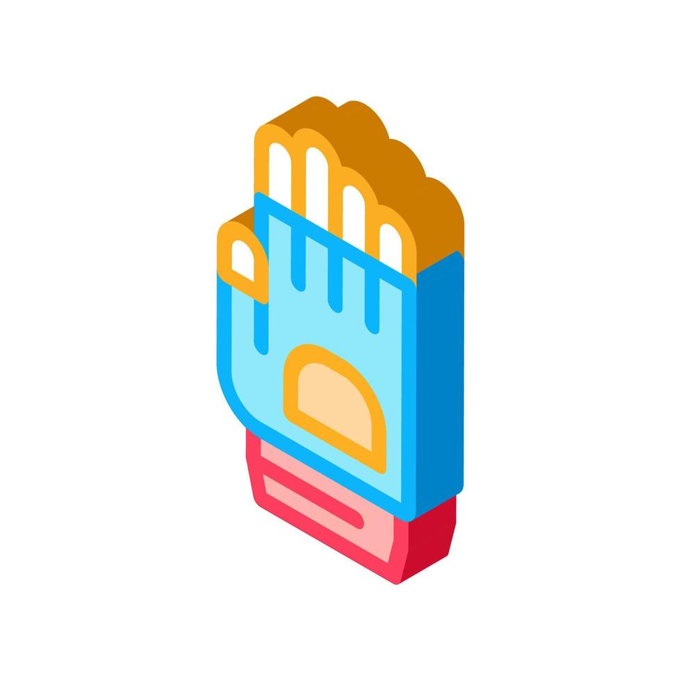 Protective Glove isometric icon vector illustration