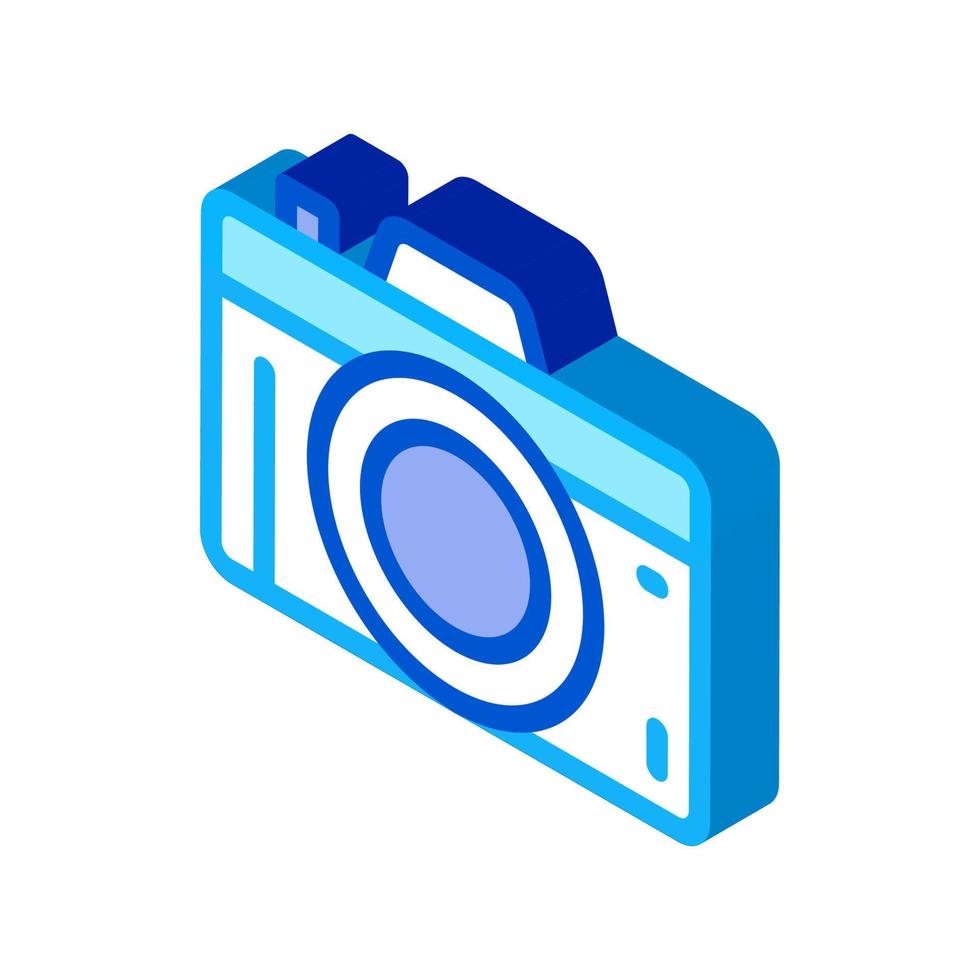 Photo Camera isometric icon vector illustration