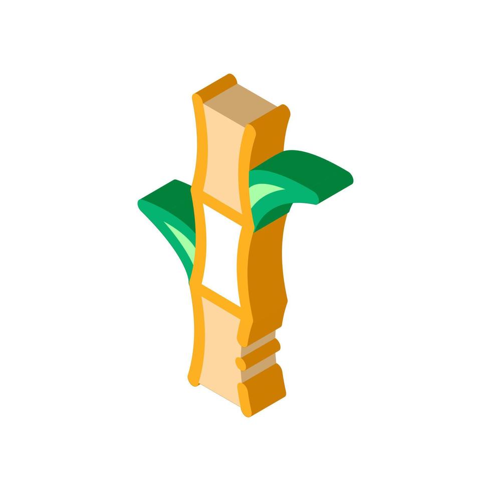 Sugar Cane isometric icon vector illustration