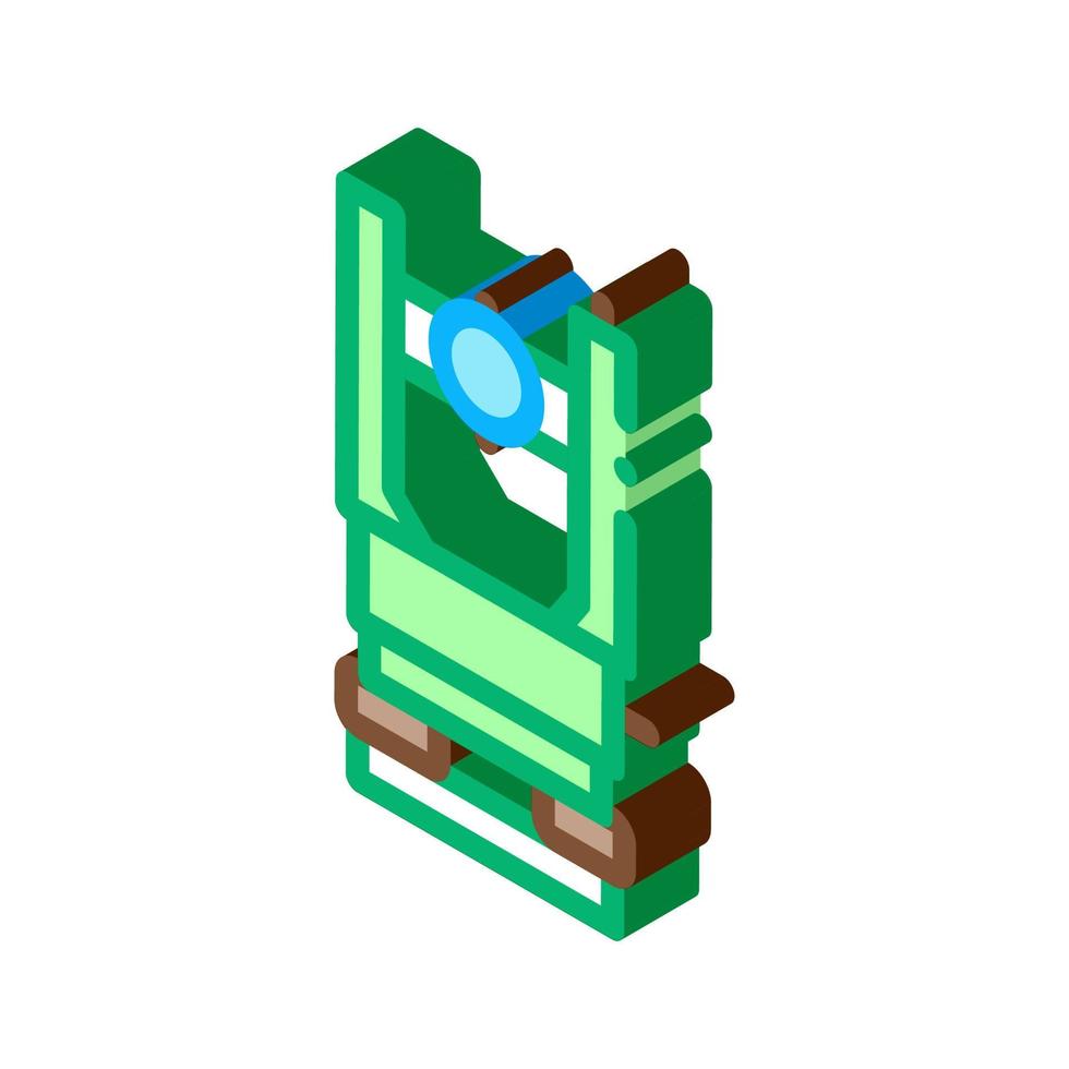 Human Talking About Location isometric icon vector illustration