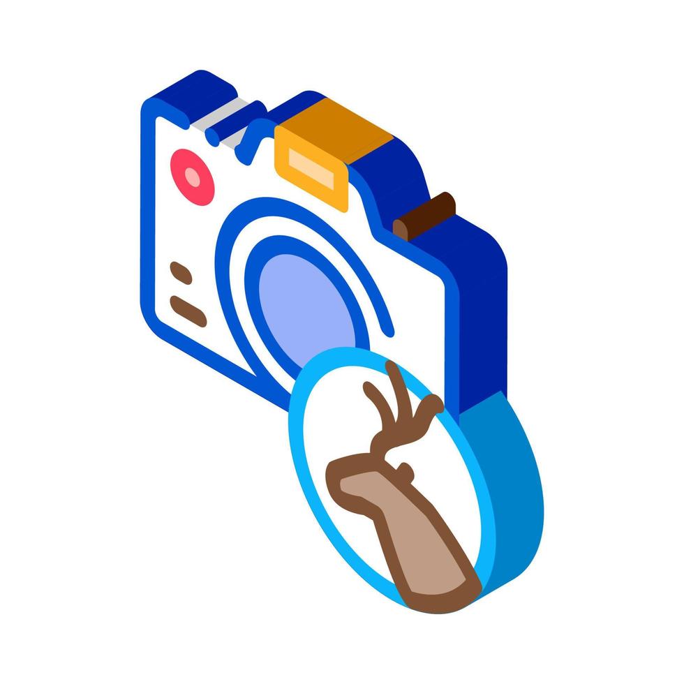 Photo Camera isometric icon vector illustration