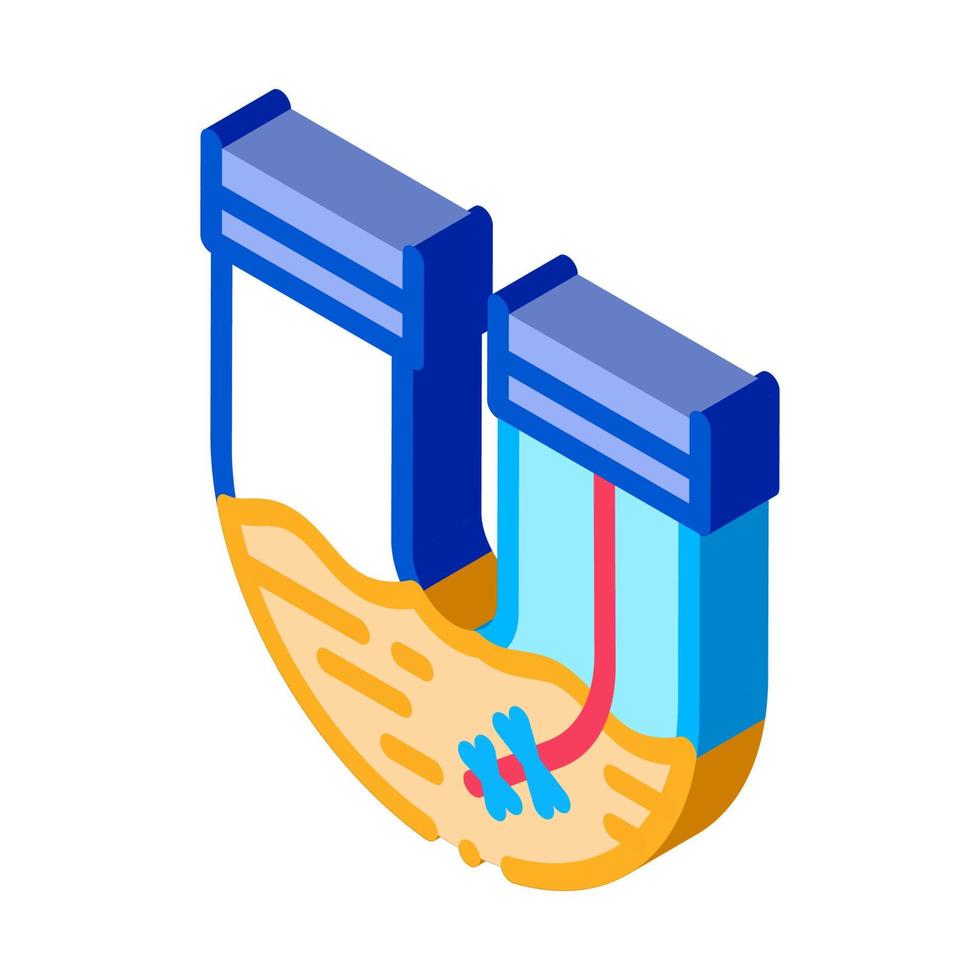 Pipe Cleaning Isometric Icon Vector Illustration