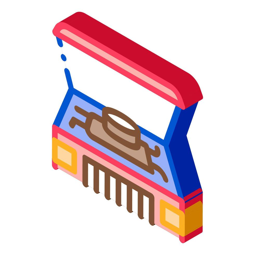 Car Engine Isometric Icon Vector Illustration