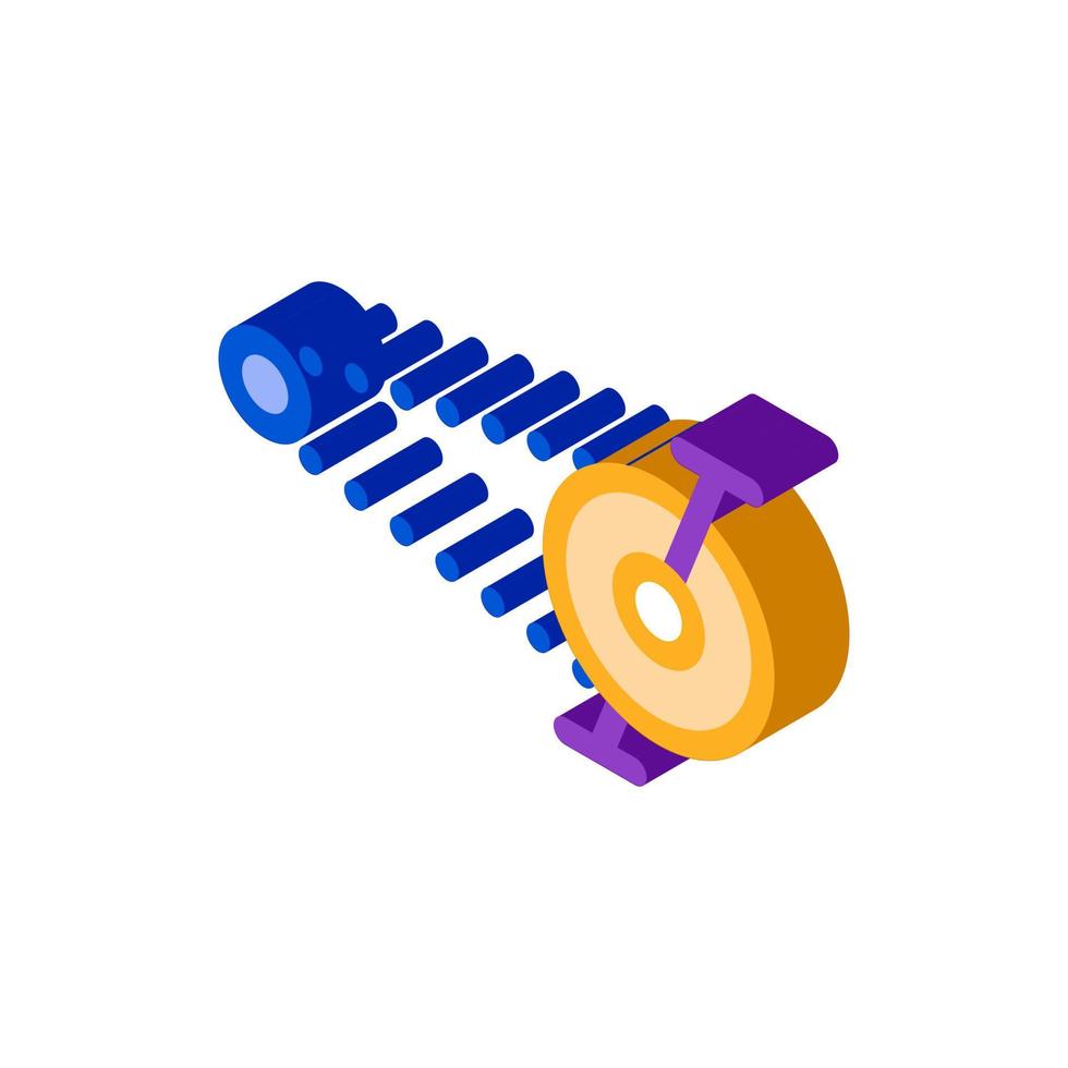 Pedal Bike Chain Isometric Icon Vector Illustration