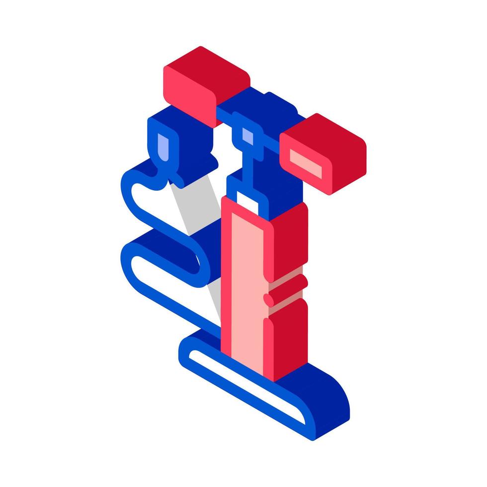 Pump for Bike Isometric Icon Vector Illustration