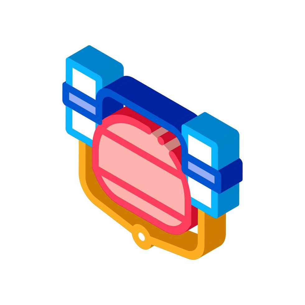 Beer Helmet Isometric Icon Vector Illustration