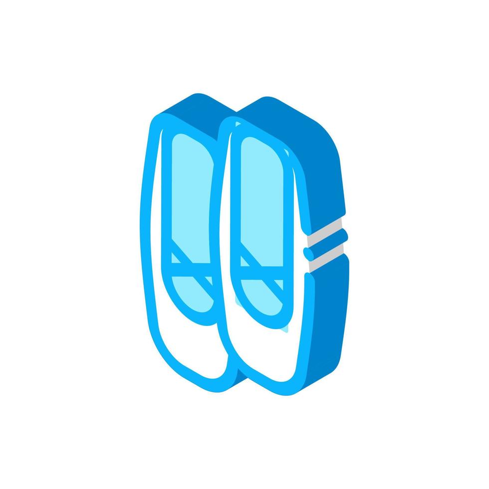 Replaceable Ballet Shoes Icon Vector Illustration