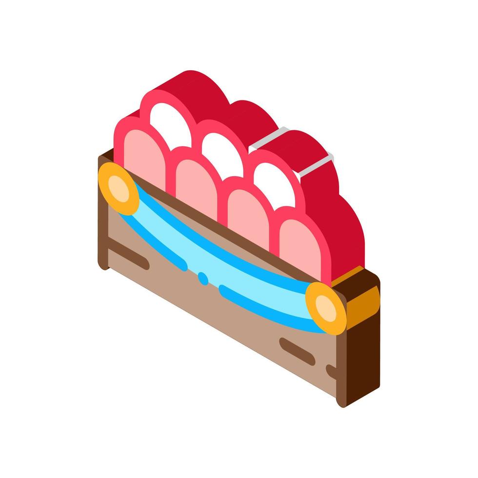 Lodge Spectators Isometric Icon Vector Illustration