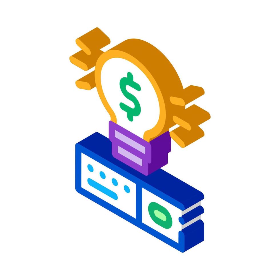 savvy data storage solution isometric icon vector illustration