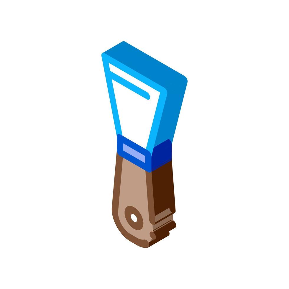 pottery spatula isometric icon vector illustration