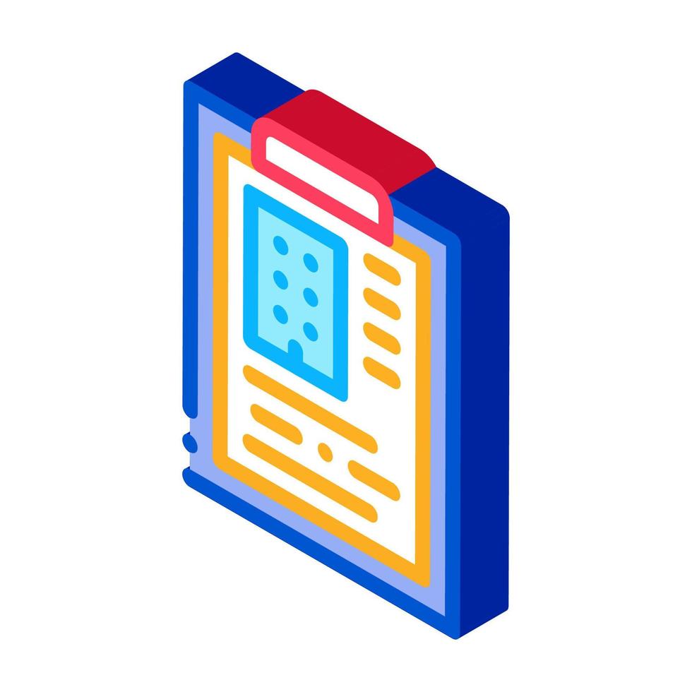 estimate house information isometric icon vector illustration