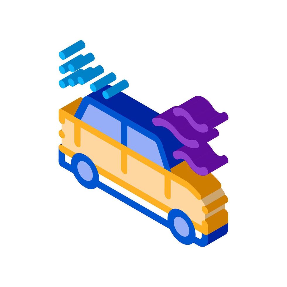 air cleaning machine isometric icon vector illustration