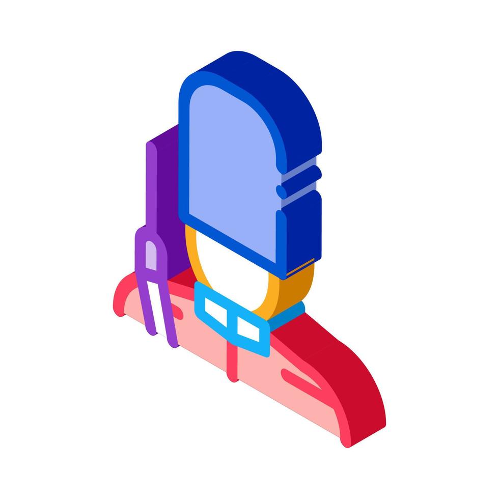 royal guard isometric icon vector illustration