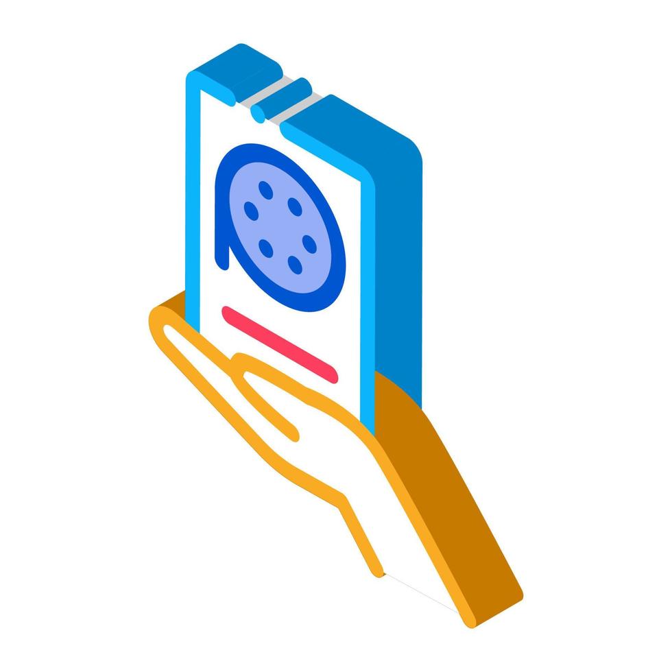 voice recorder isometric icon vector illustration