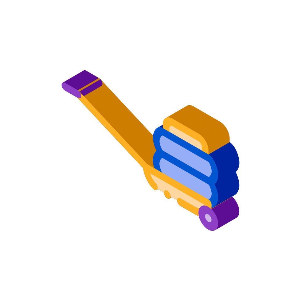 tire transportation isometric icon vector illustration