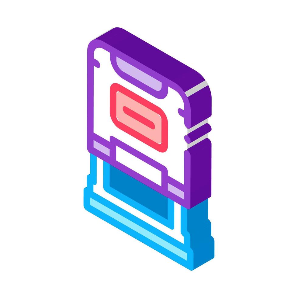 court seal isometric icon vector illustration