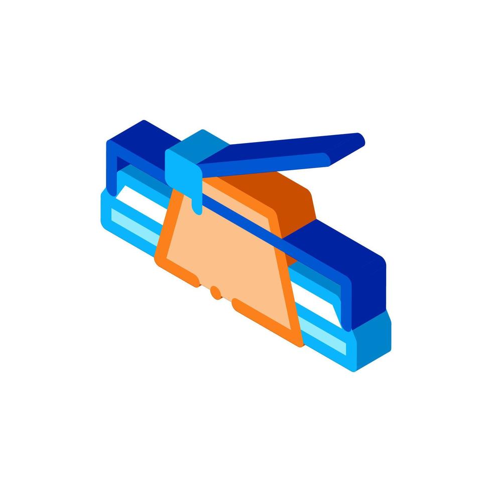 putty knife isometric icon vector illustration