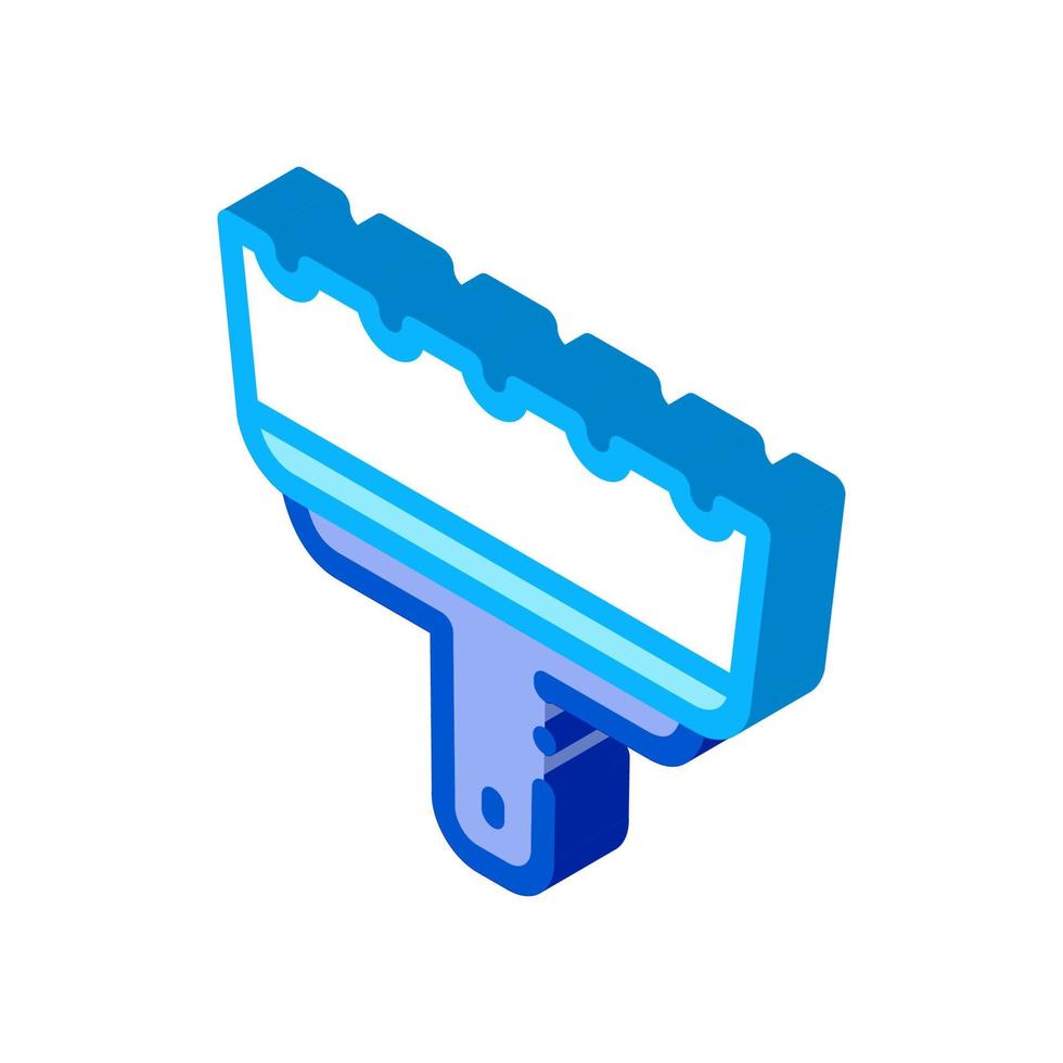 tile spatula isometric icon vector illustration