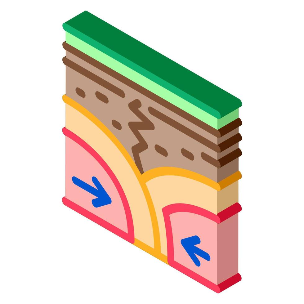 act earthquakes to soil icon vector illustration