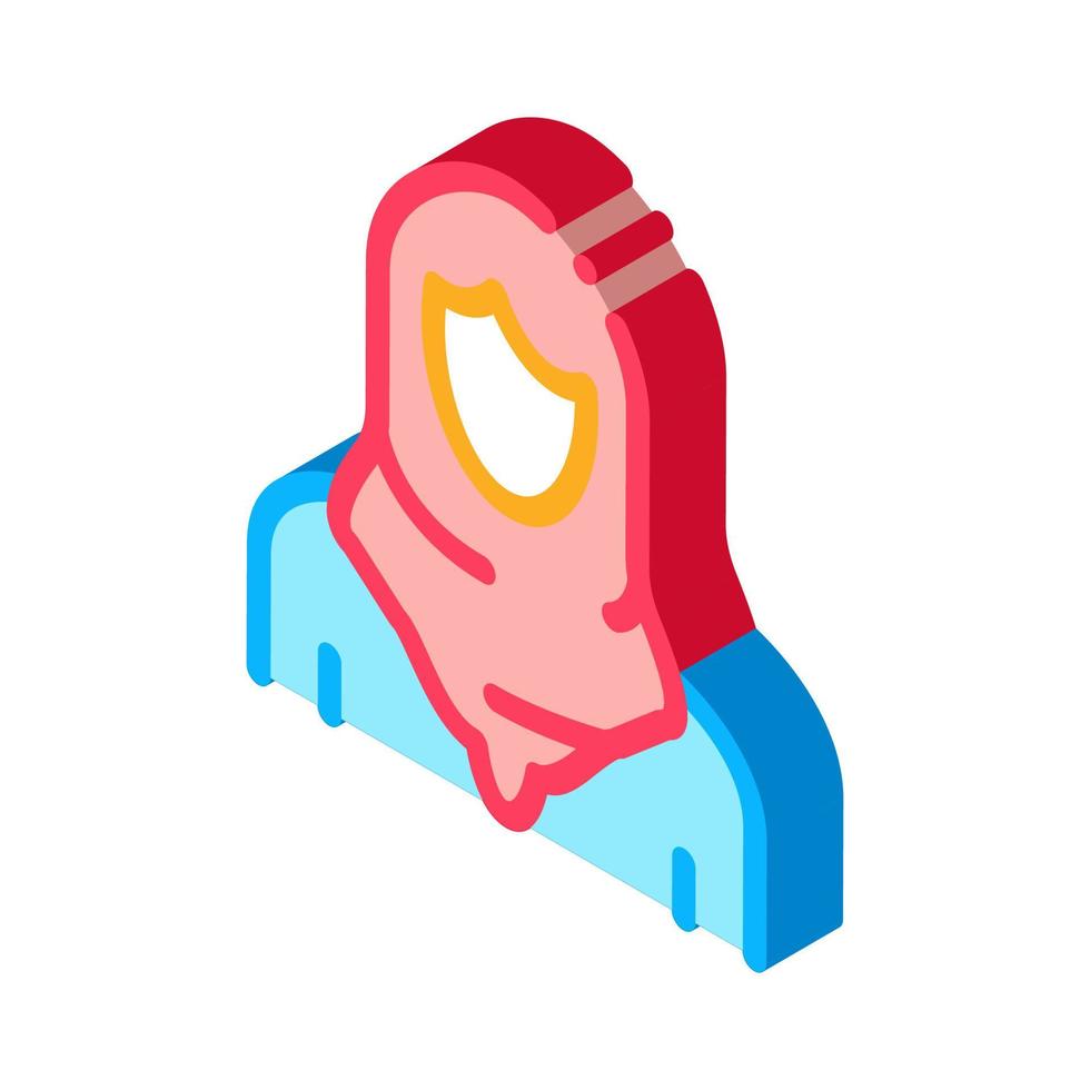 malaysian woman isometric icon vector illustration