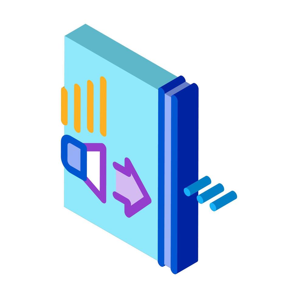 sound speaker operation isometric icon vector illustration