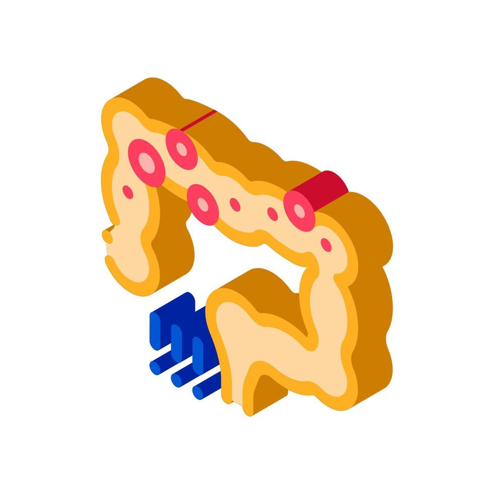 detection of intestinal infections isometric icon vector illustration
