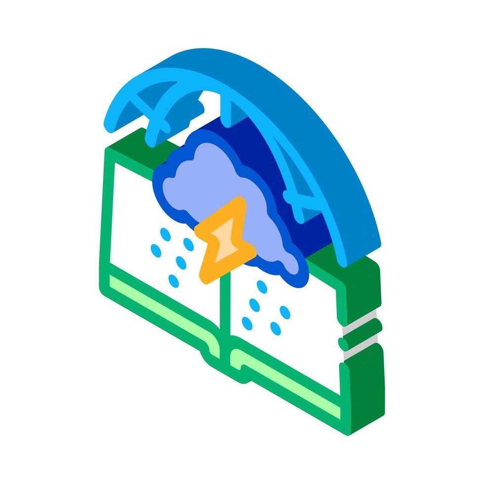 meteorology science isometric icon vector illustration