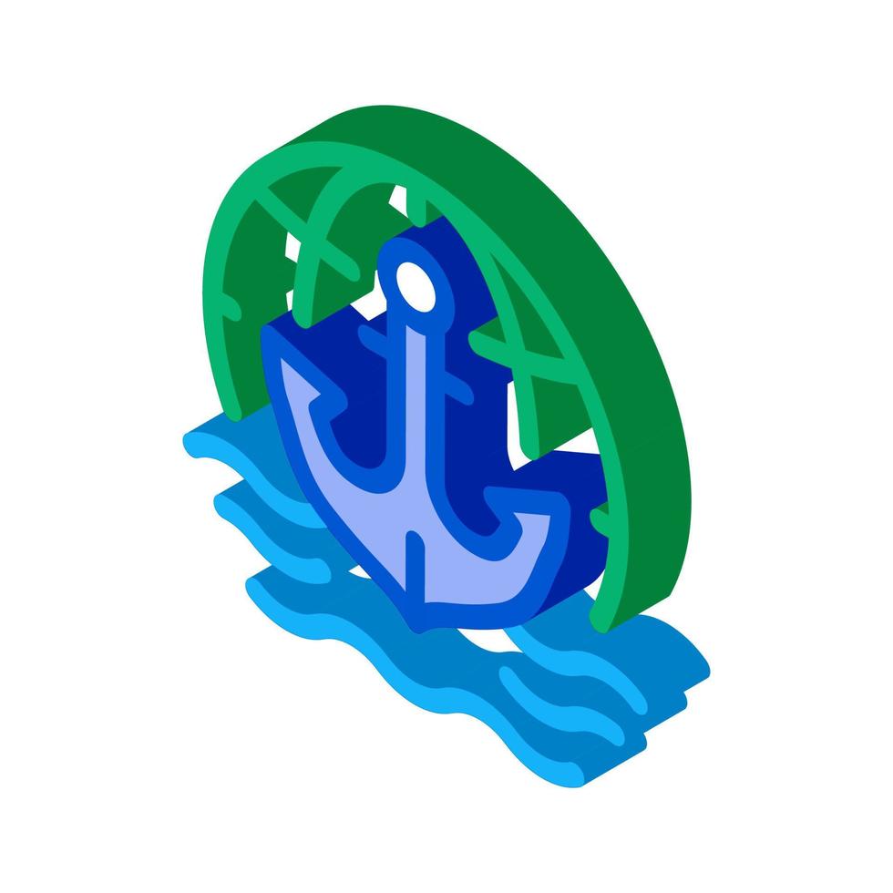 hydrology science isometric icon vector illustration