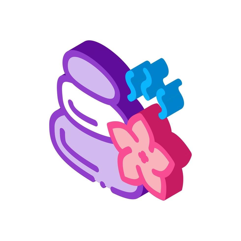 action of miracle stones isometric icon vector illustration