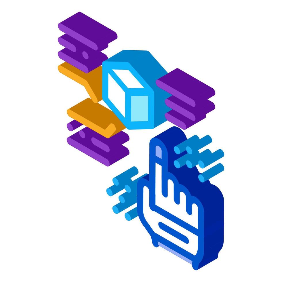 function parsing isometric icon vector illustration