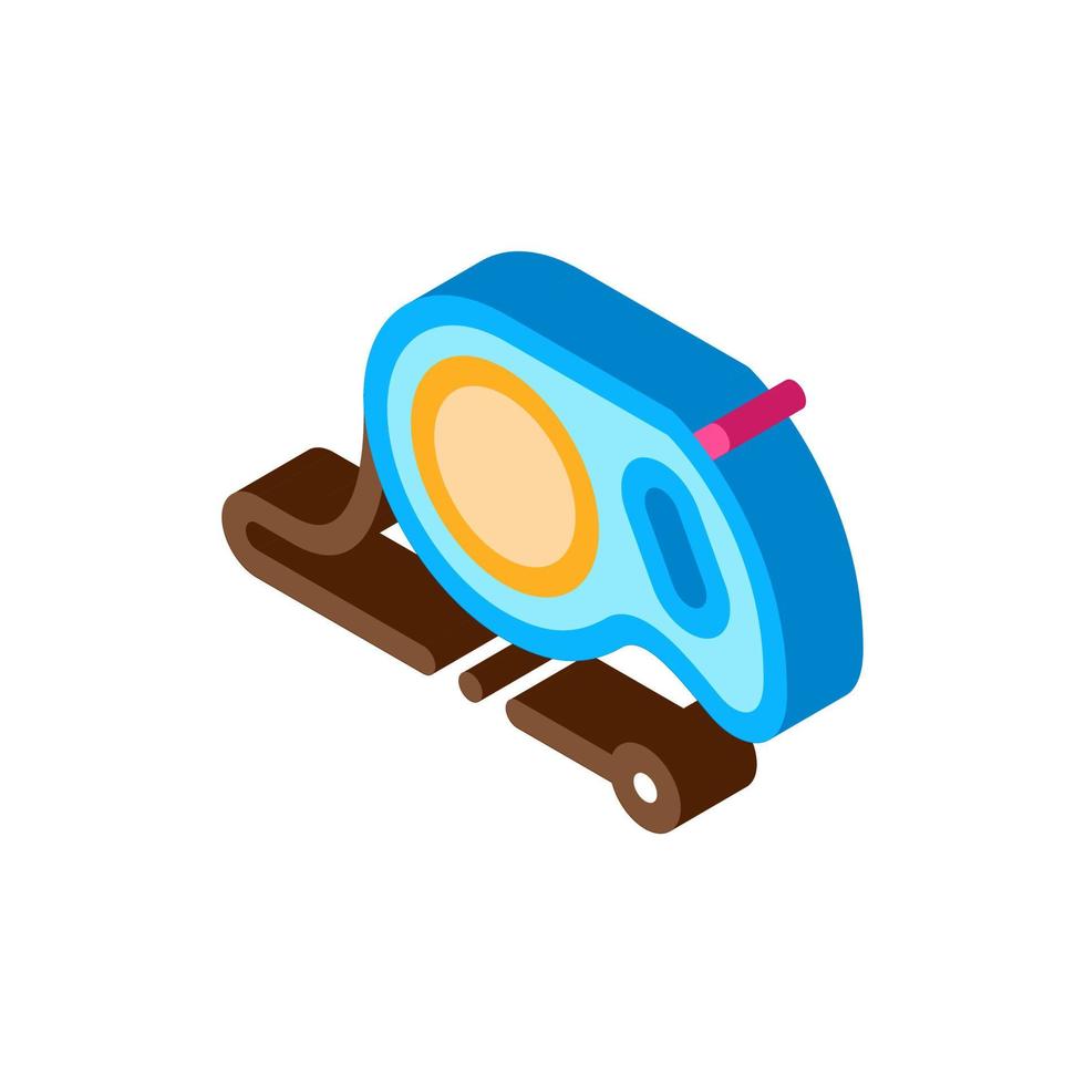 Hand Leash isometric icon vector illustration