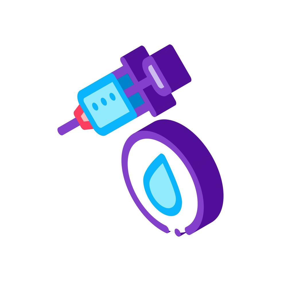 Skin Rejuvenation Injection isometric icon vector illustration