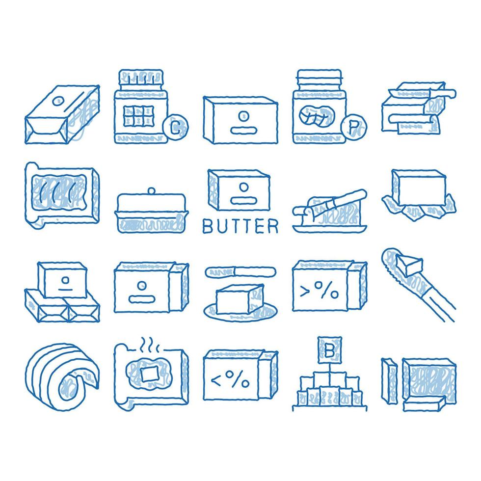 Butter Or Margarine icon hand drawn illustration vector