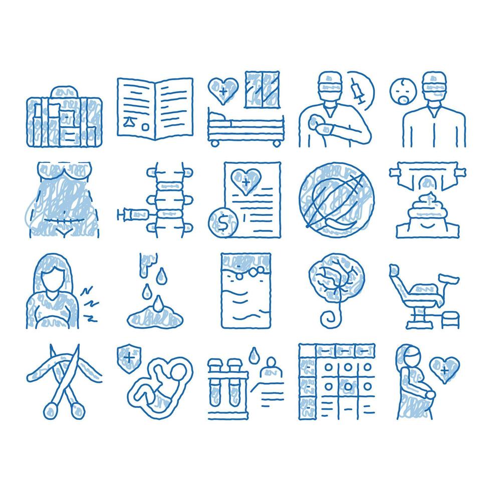 Maternity Hospital icon hand drawn illustration vector