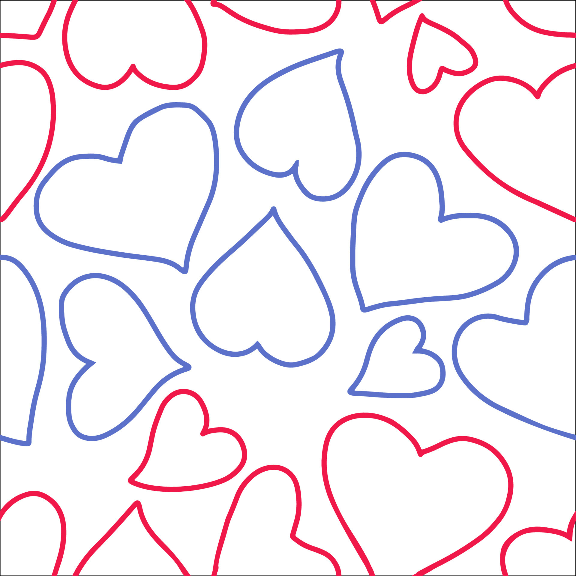 Valentines day seamless background with cute hearts 19477025 Vector Art ...