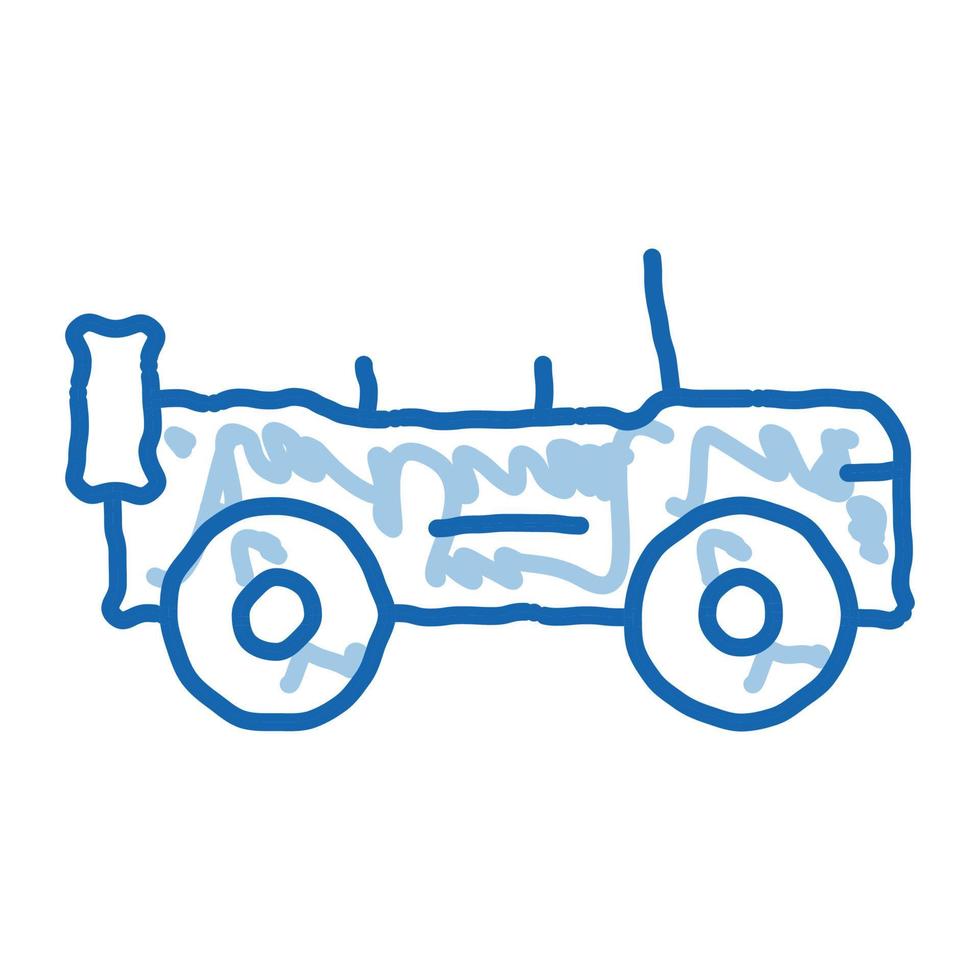 Automobile doodle icon hand drawn illustration vector