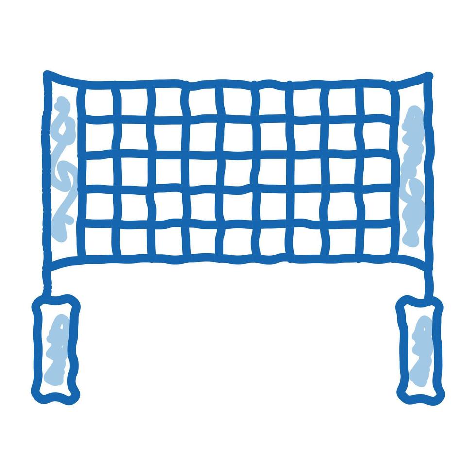 Volleyball Net doodle icon hand drawn illustration vector