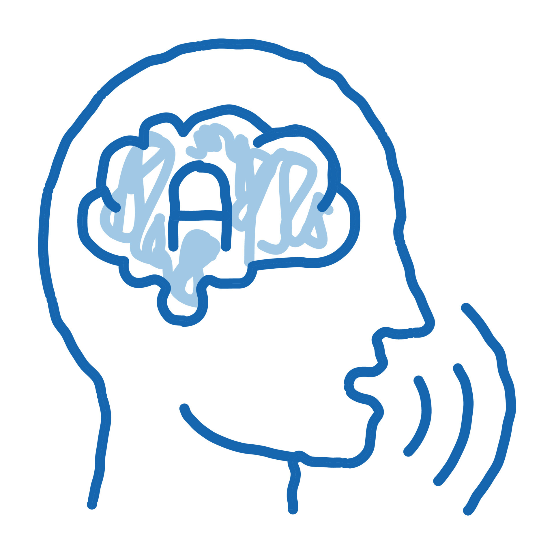 Thinking Out Loud doodle icon hand drawn illustration 19477314 Vector ...