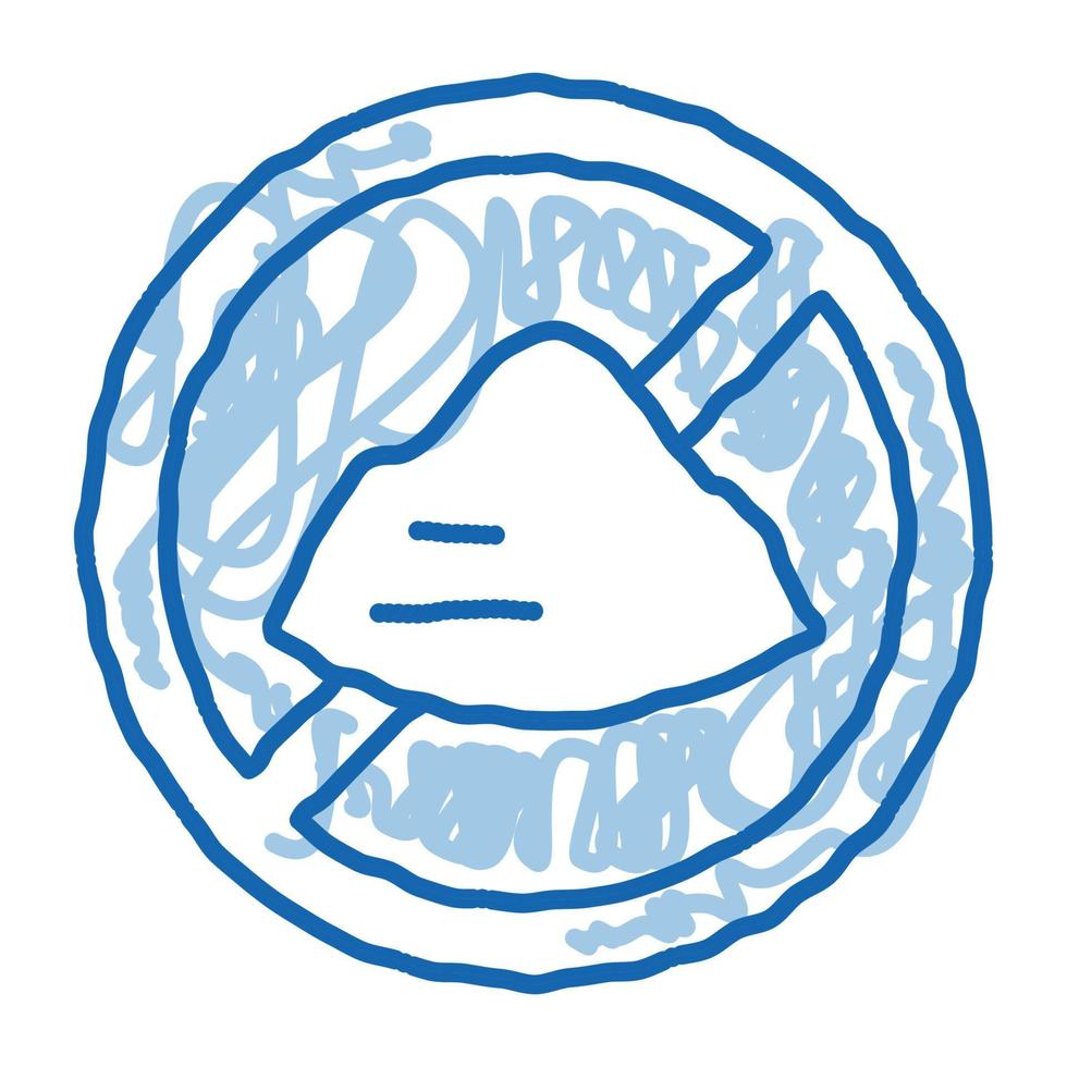 Sugar Crossed doodle icon hand drawn illustration vector