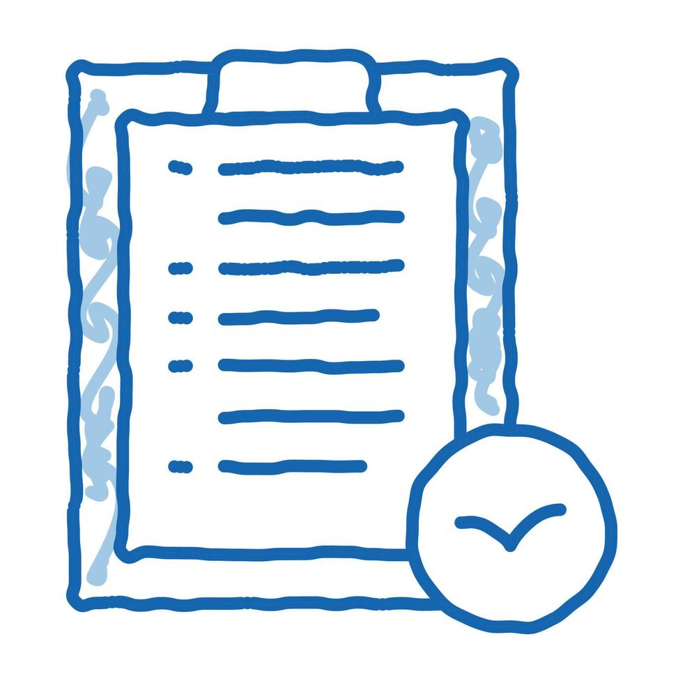 Bird Check List For Watching doodle icon hand drawn illustration vector