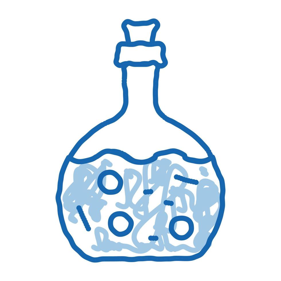 Poison Flask doodle icon hand drawn illustration vector