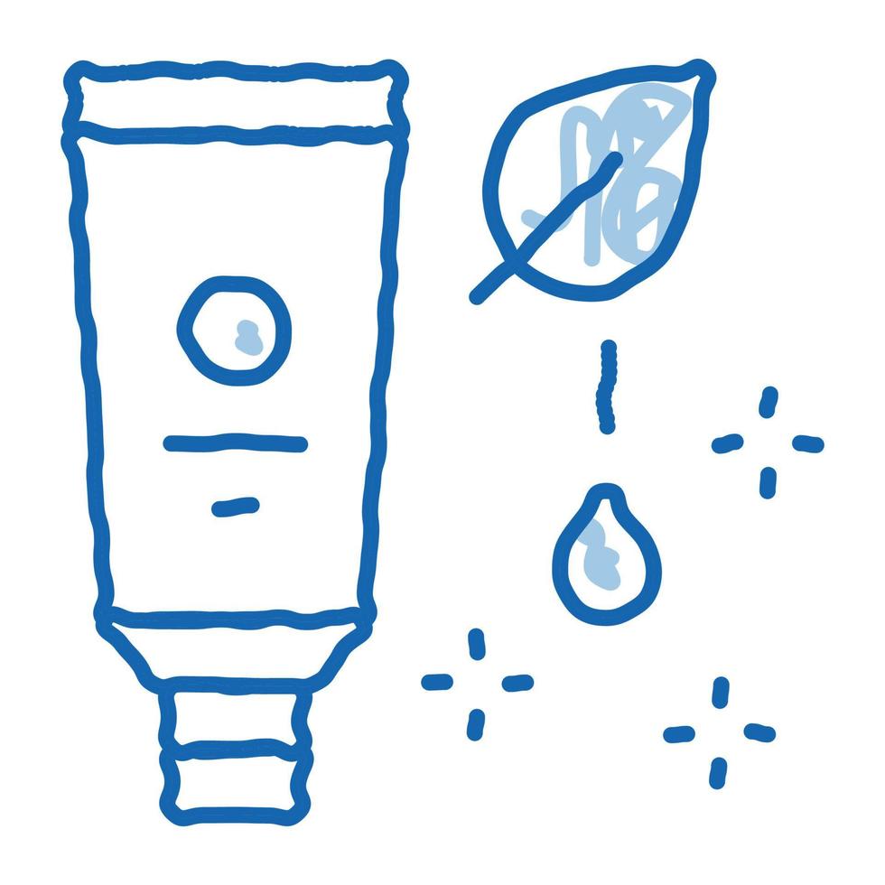 nutritious cream doodle icon hand drawn illustration vector