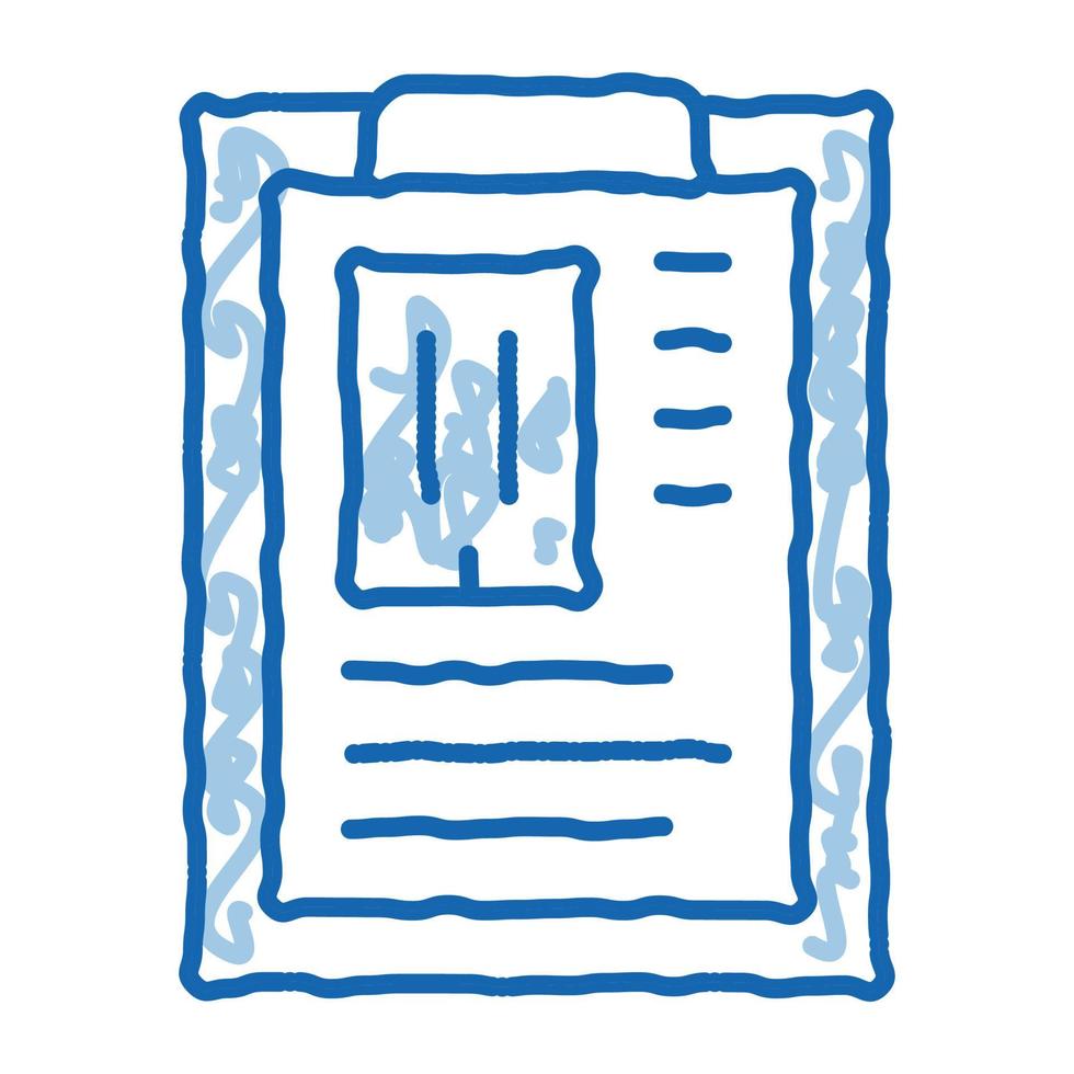 estimar la información de la casa doodle icono dibujado a mano ilustración vector