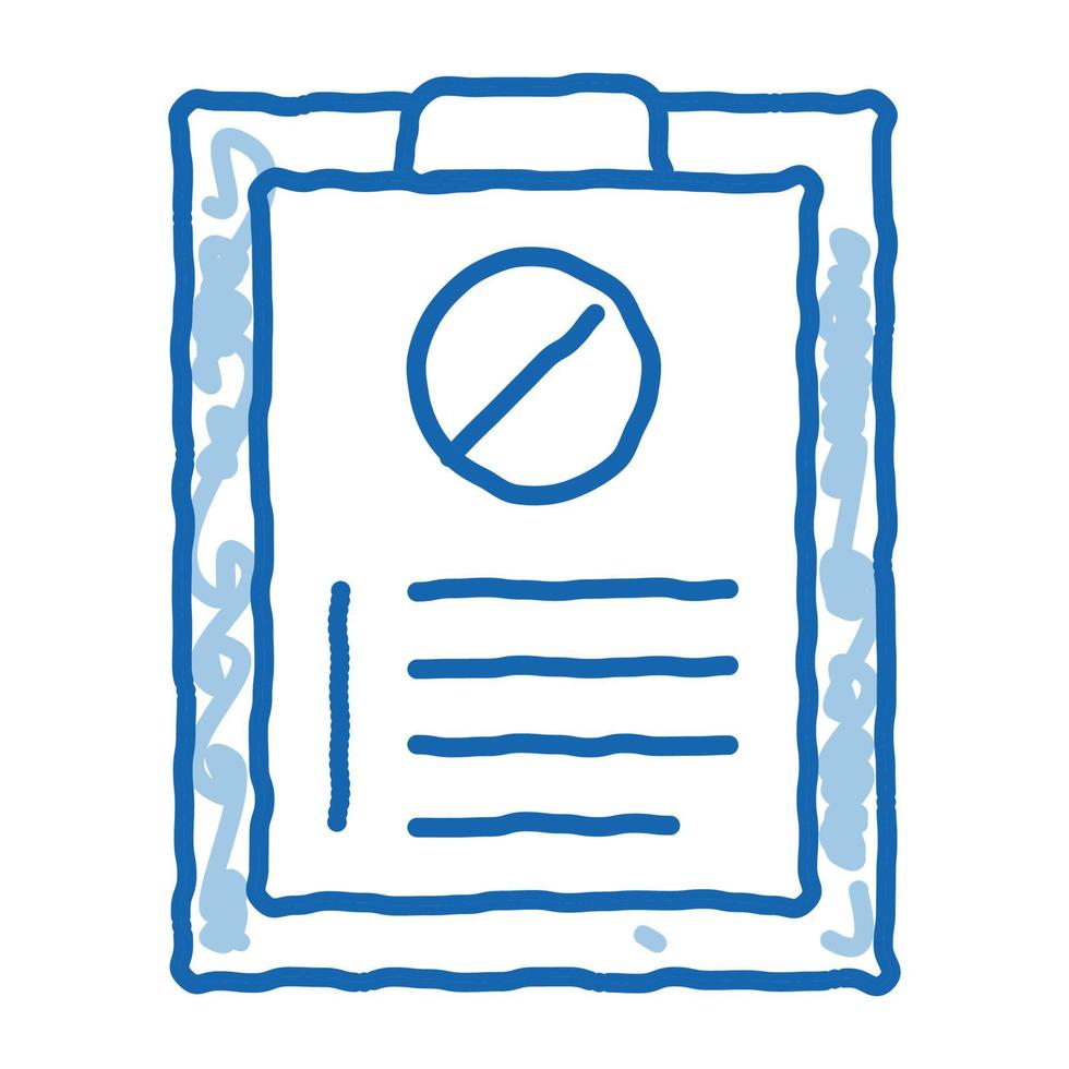 written protest requests doodle icon hand drawn illustration vector