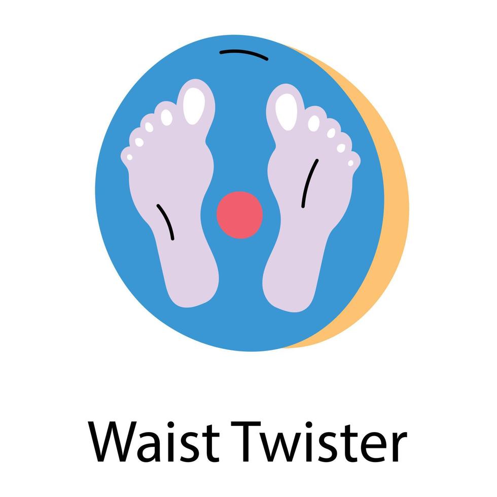 Trendy Waist Twister vector