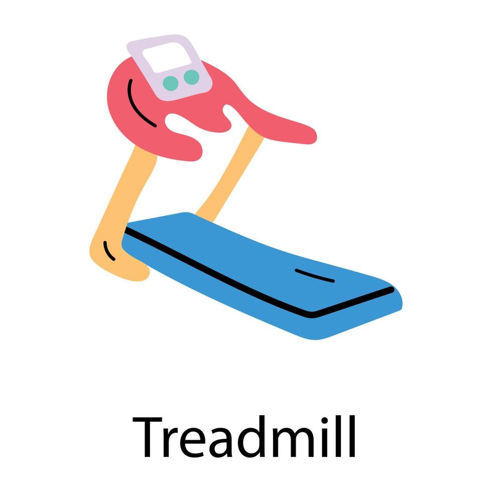 Trendy Treadmill Concepts vector